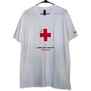 Peanuts x American Red Cross Limited Edition Woodstock Blood Donor Tshirt Large